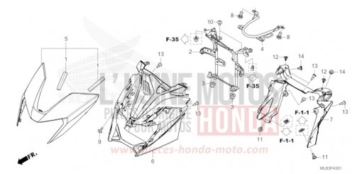 AUVENT PHARE (CB750AS/T/ACT) CB750ACT de 2026